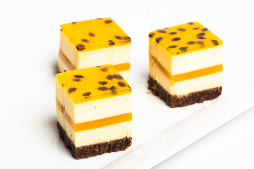 COCKTAIL MANGO CHEESECAKE SLICE , 4x4, 24/1