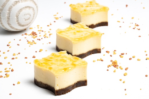 [COC-SL-YUZU] YUZU & GINGER CHEESECAKE 40x40 WAVE, Box of 24