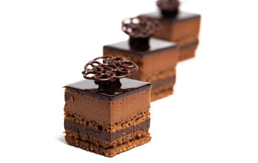 [3 COC-SL-CHOC] CHOCOLATE MOUSSE SLICE 4x4, Box of 24