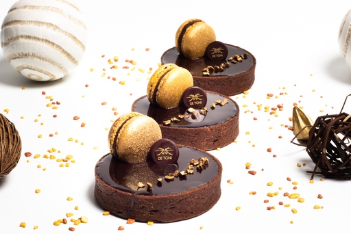 [3 T-FR-CAR] TART FRENCH  SALTED CARAMEL, Box of 6